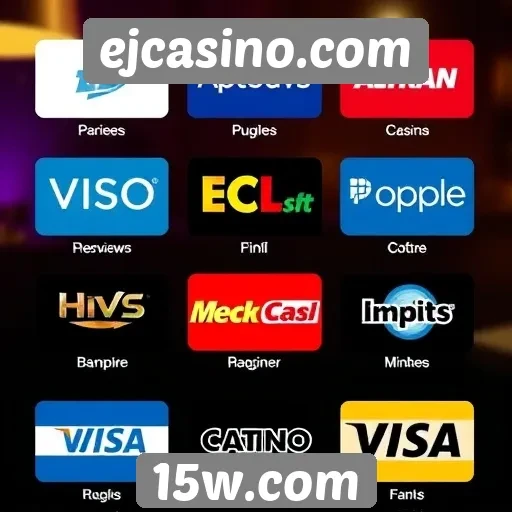 Métodos de pagamento aceitos no ejcasino.com